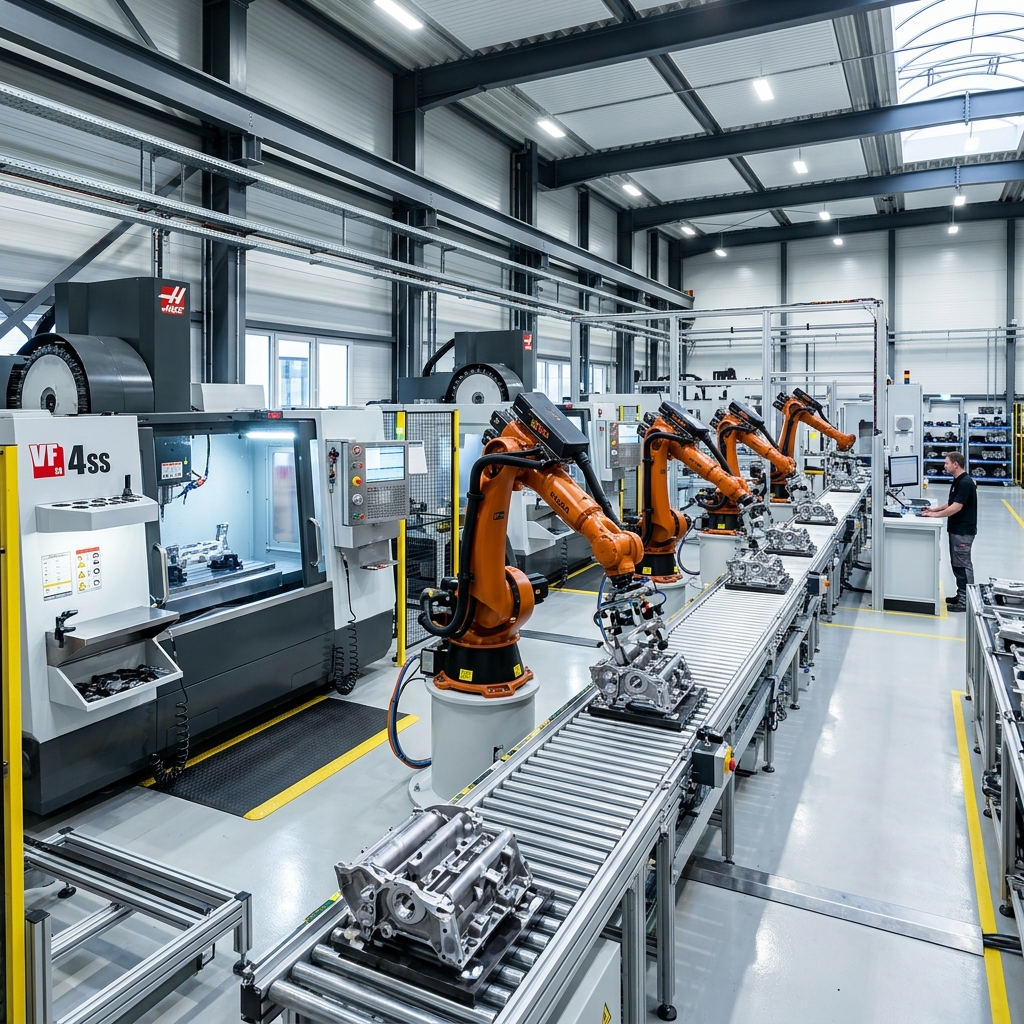Automated Precision CNC Manufacturing Facility